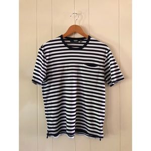 Murano Liquid Luxury Striped T-Shirt w/ Frocket 🤩